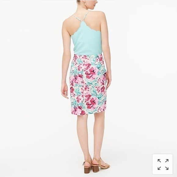 J.CREW Floral Pencil Skirt - Picture 3 of 8